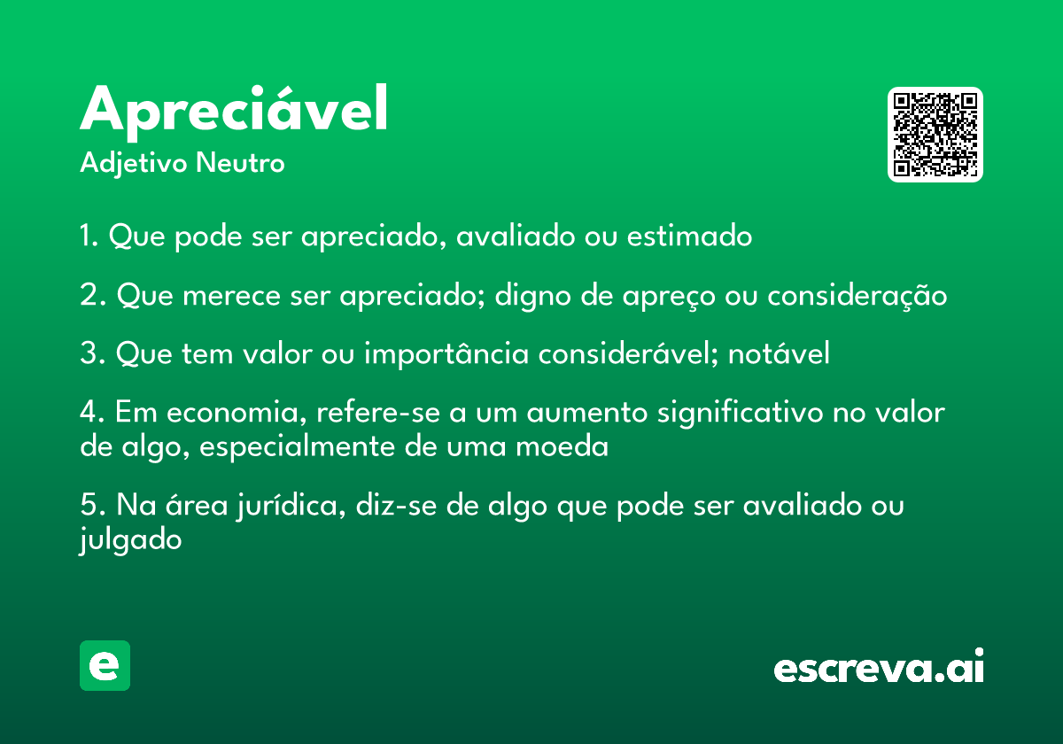 apreciável