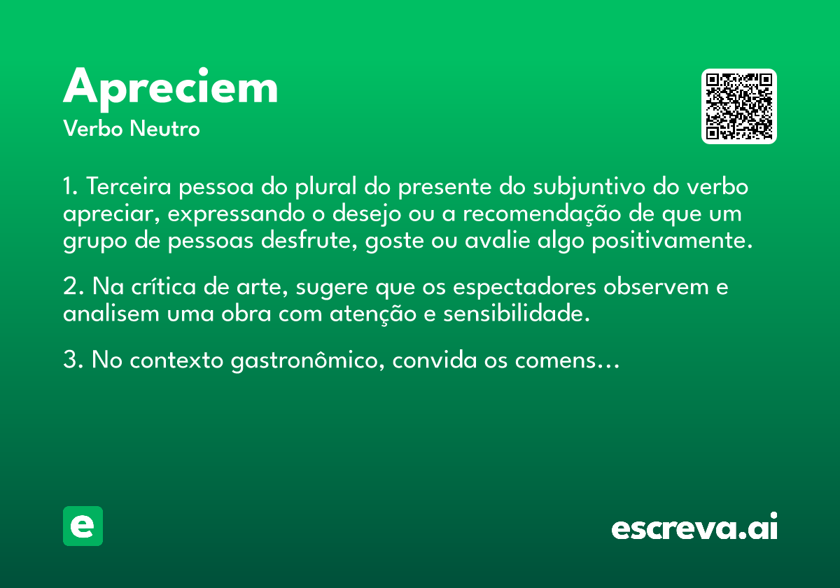 apreciem