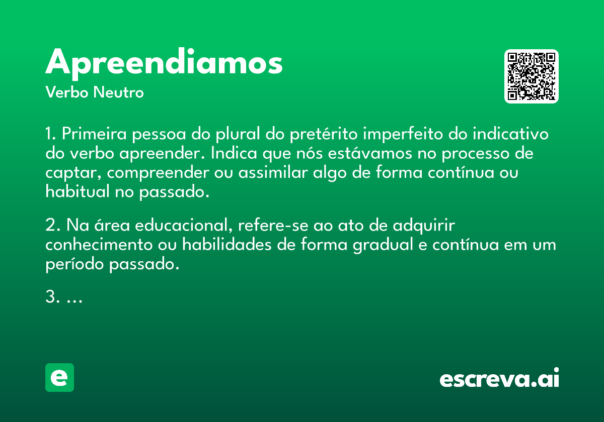 apreendiamos