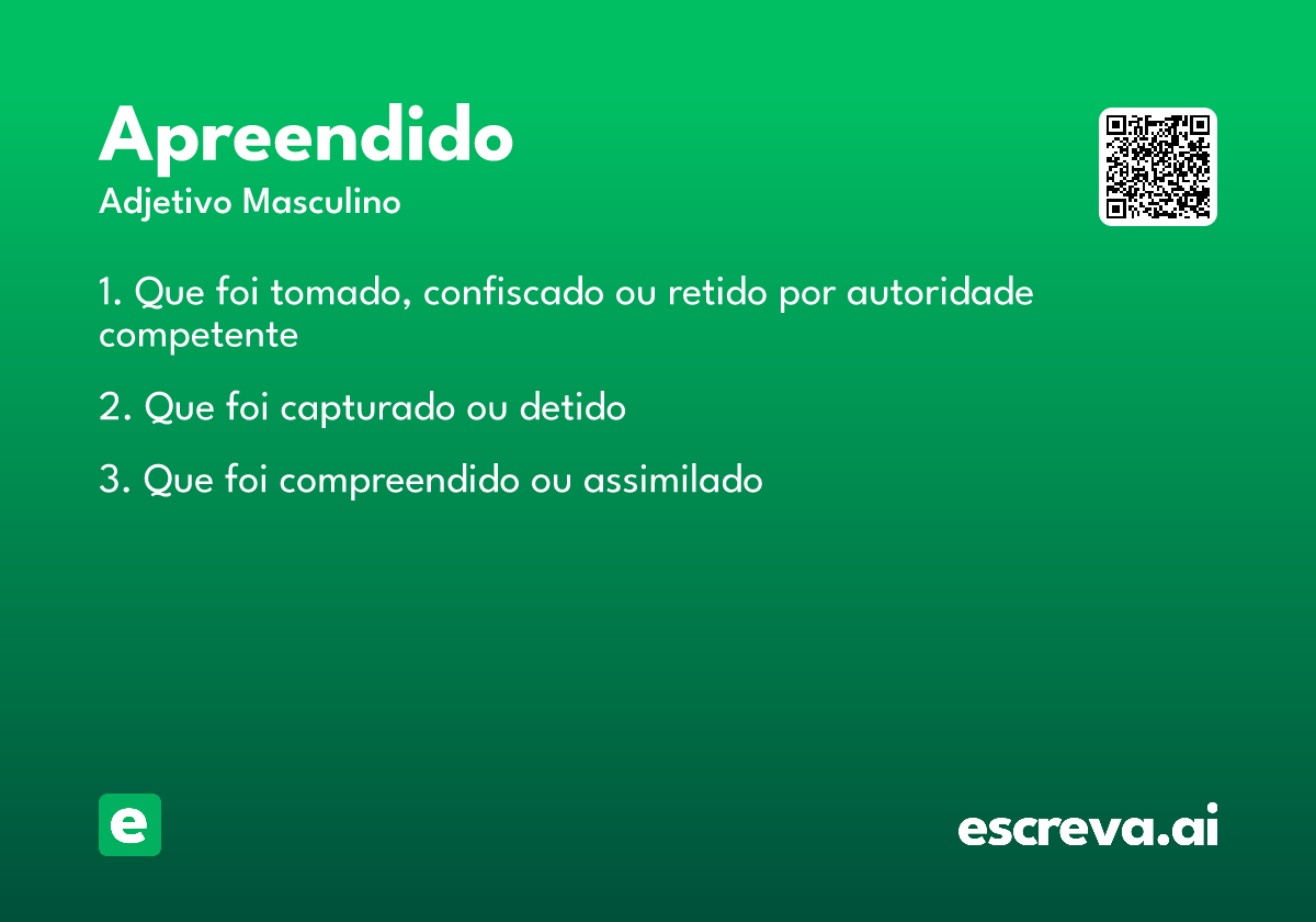 apreendido