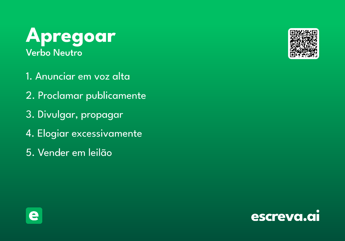 apregoar