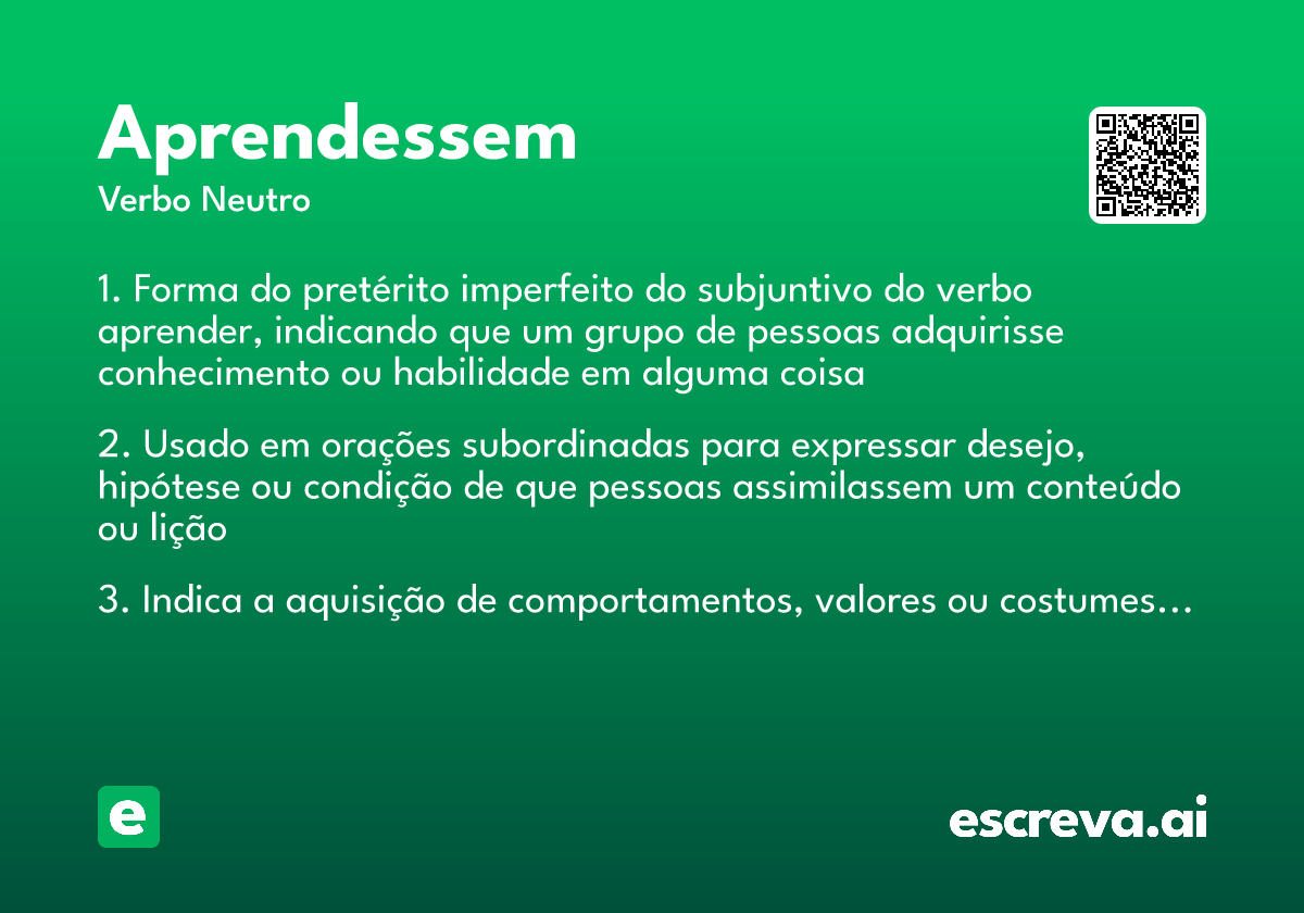 aprendessem