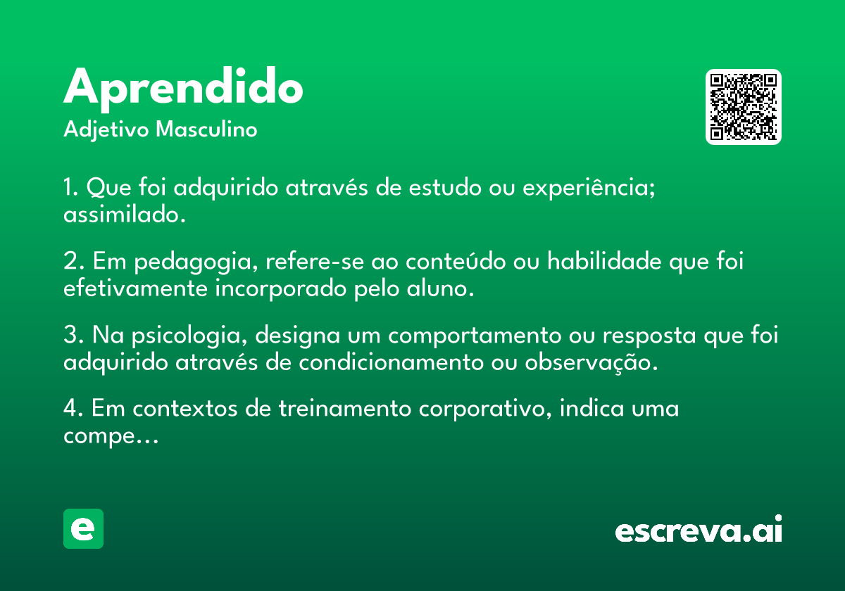 aprendido