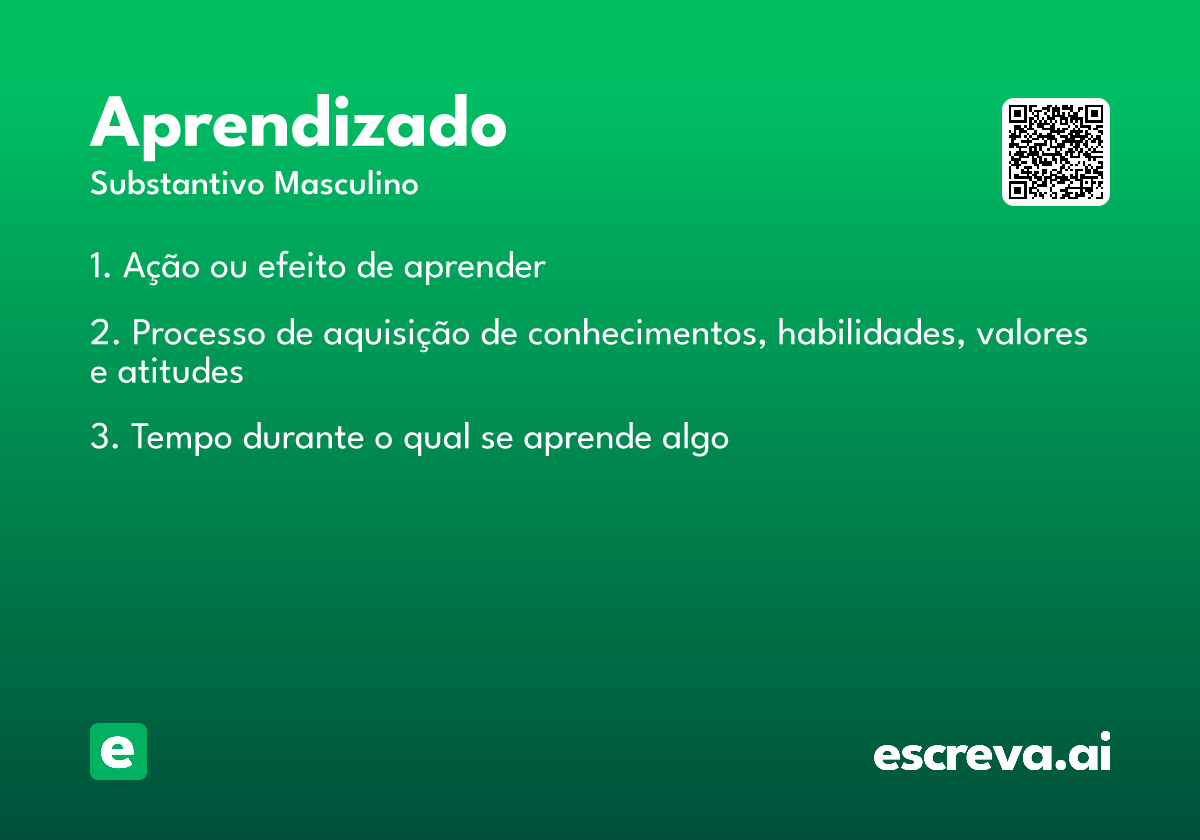 aprendizado