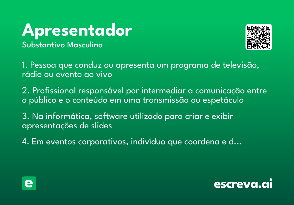 apresentador