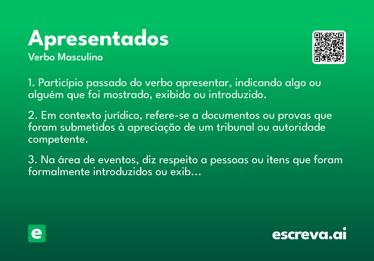 apresentados