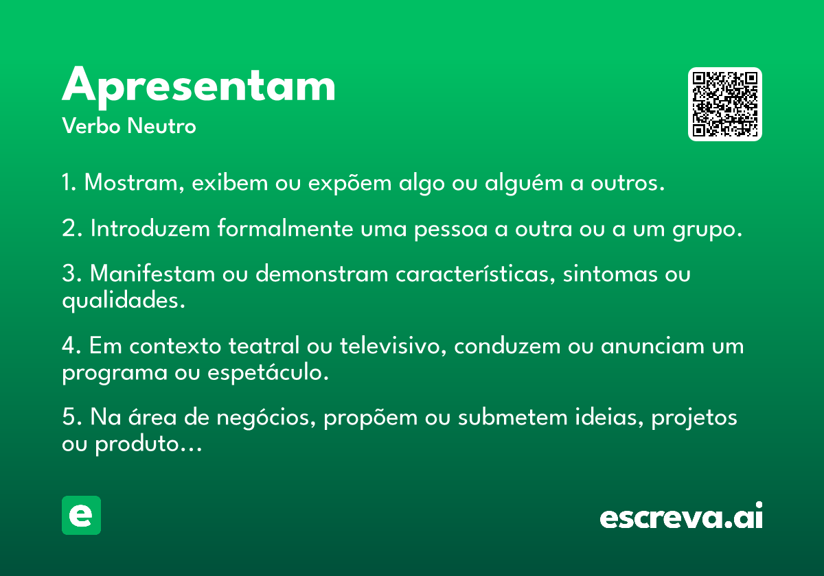 apresentam