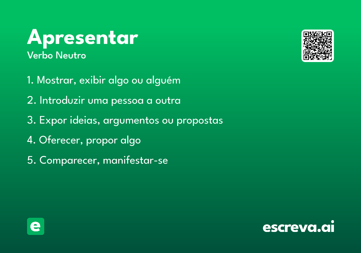 apresentar