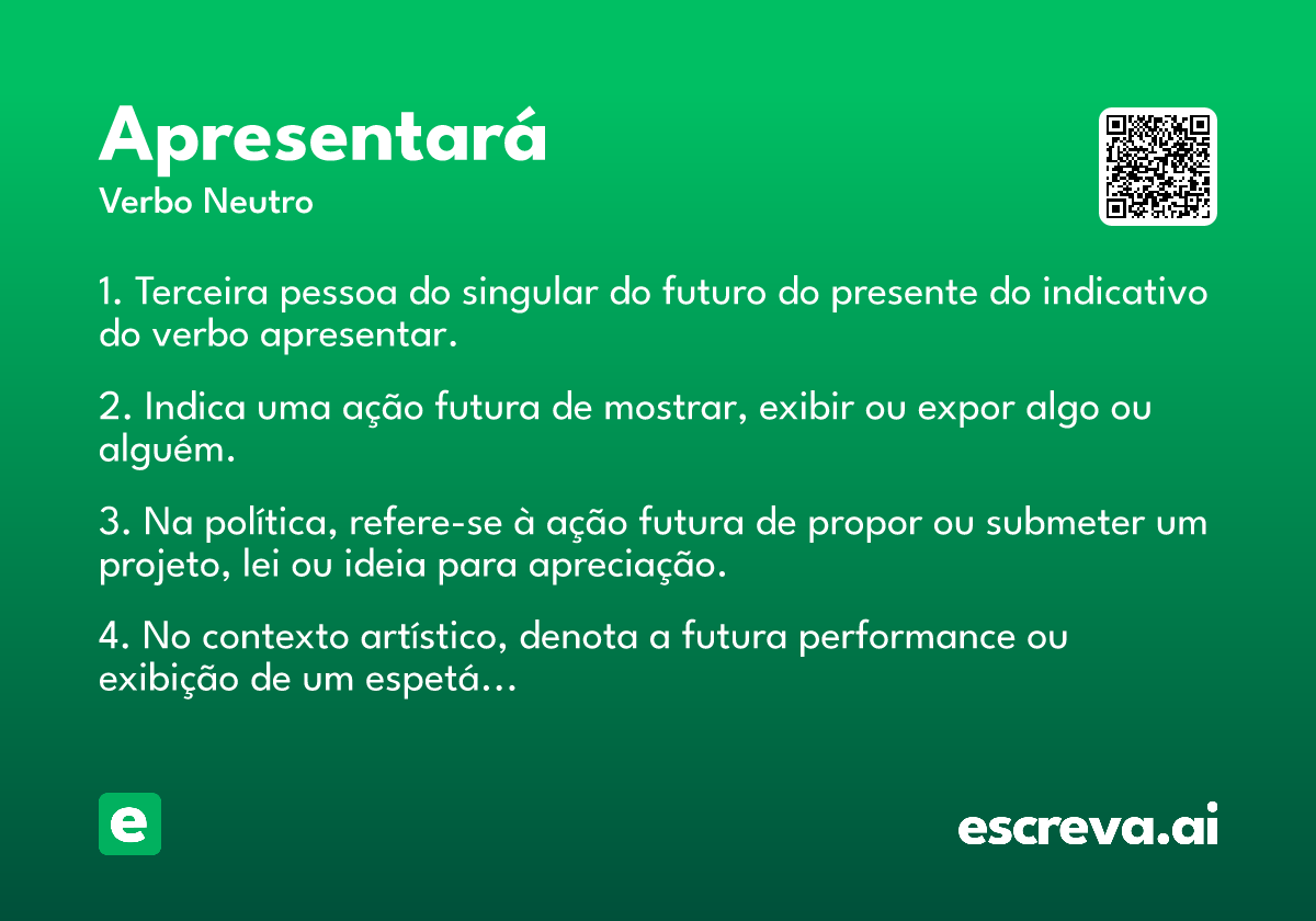 apresentará
