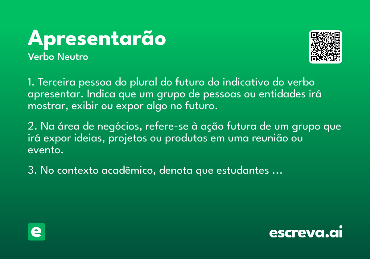 apresentarão