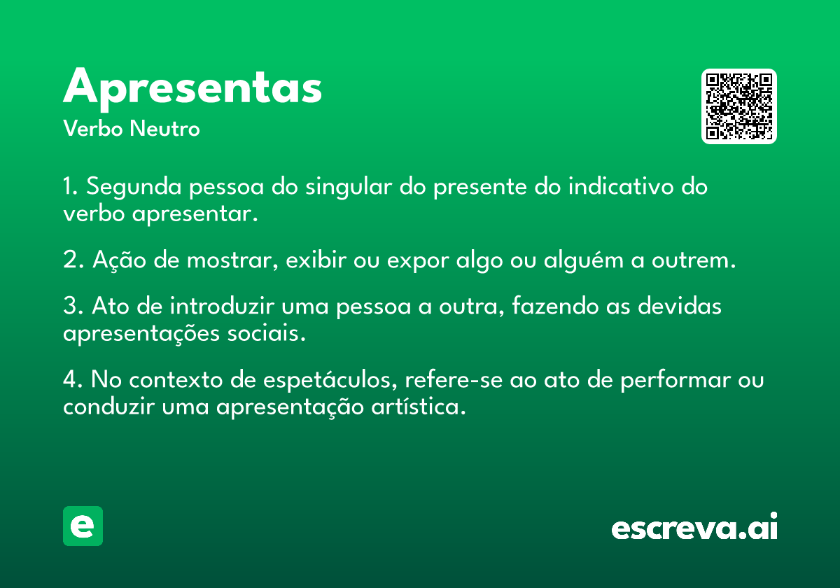 apresentas