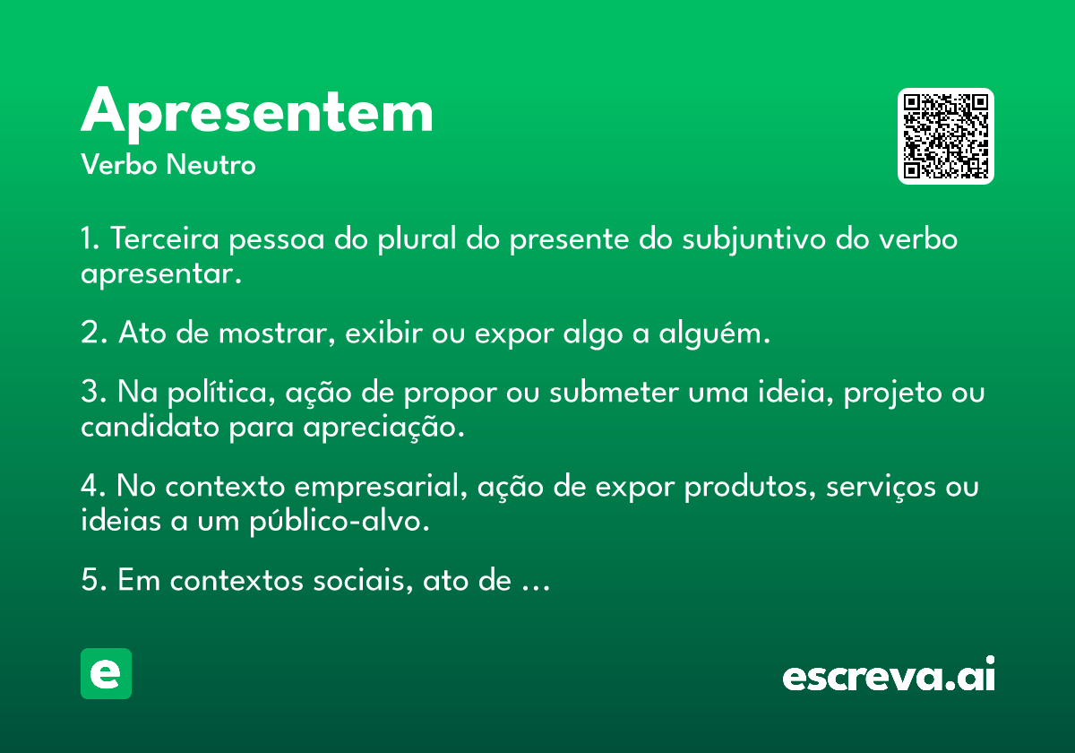 apresentem