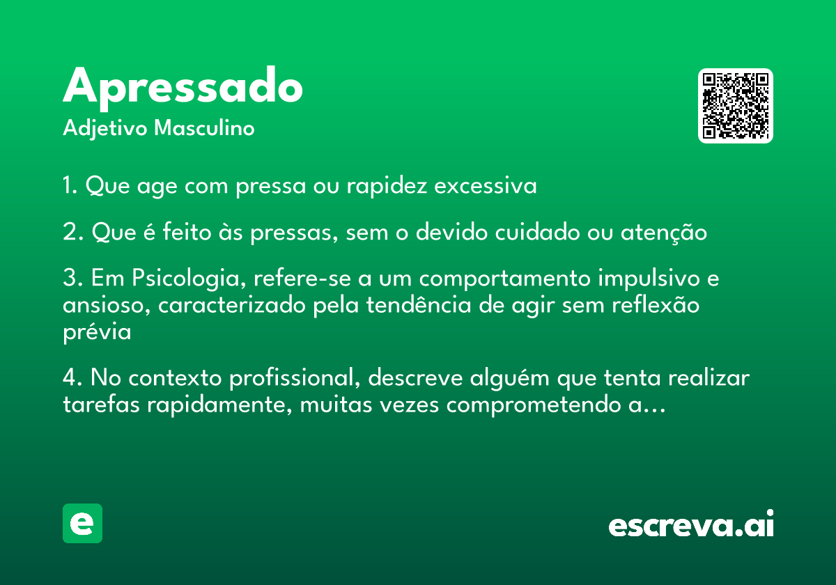 apressado