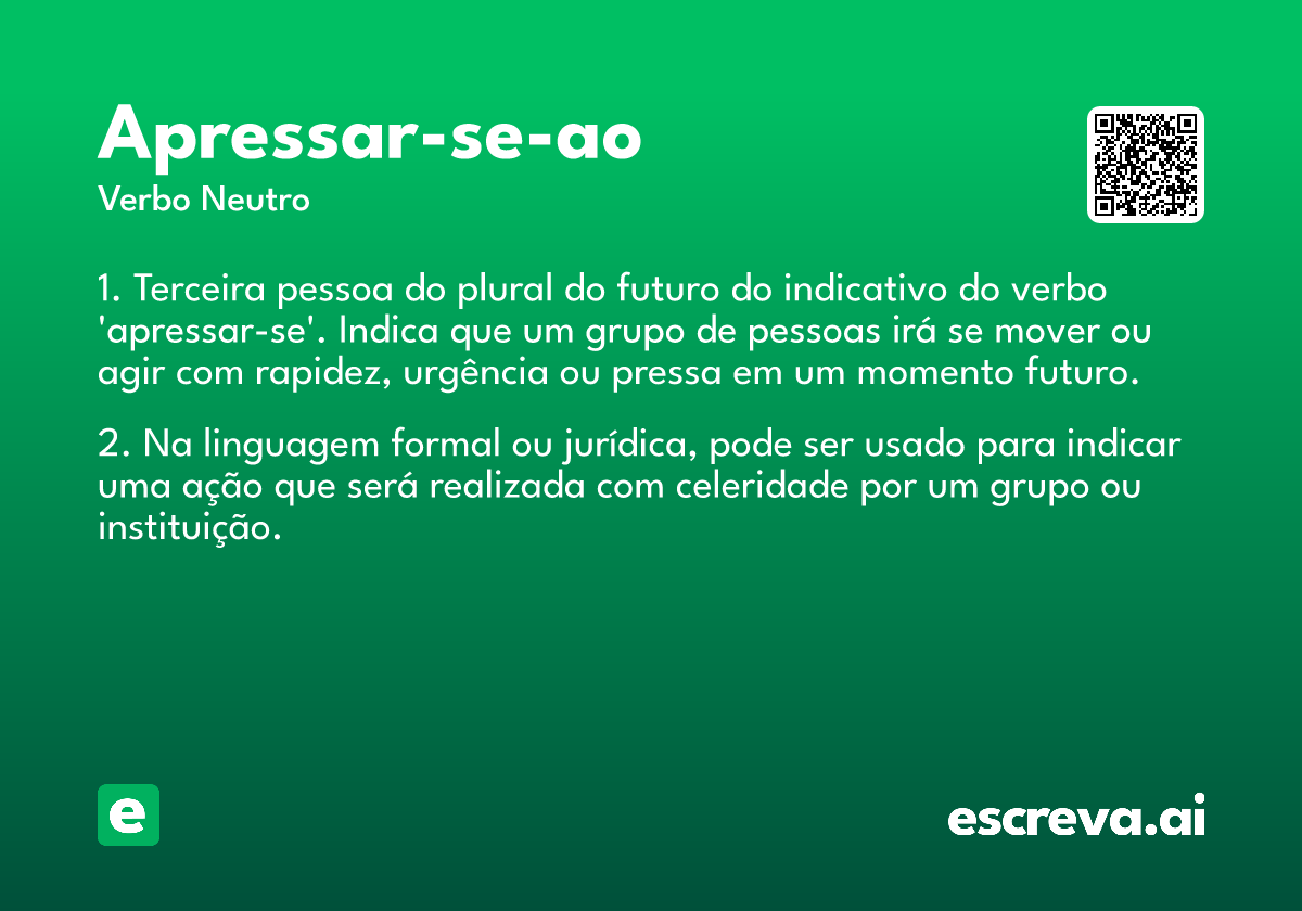 apressar-se-ao