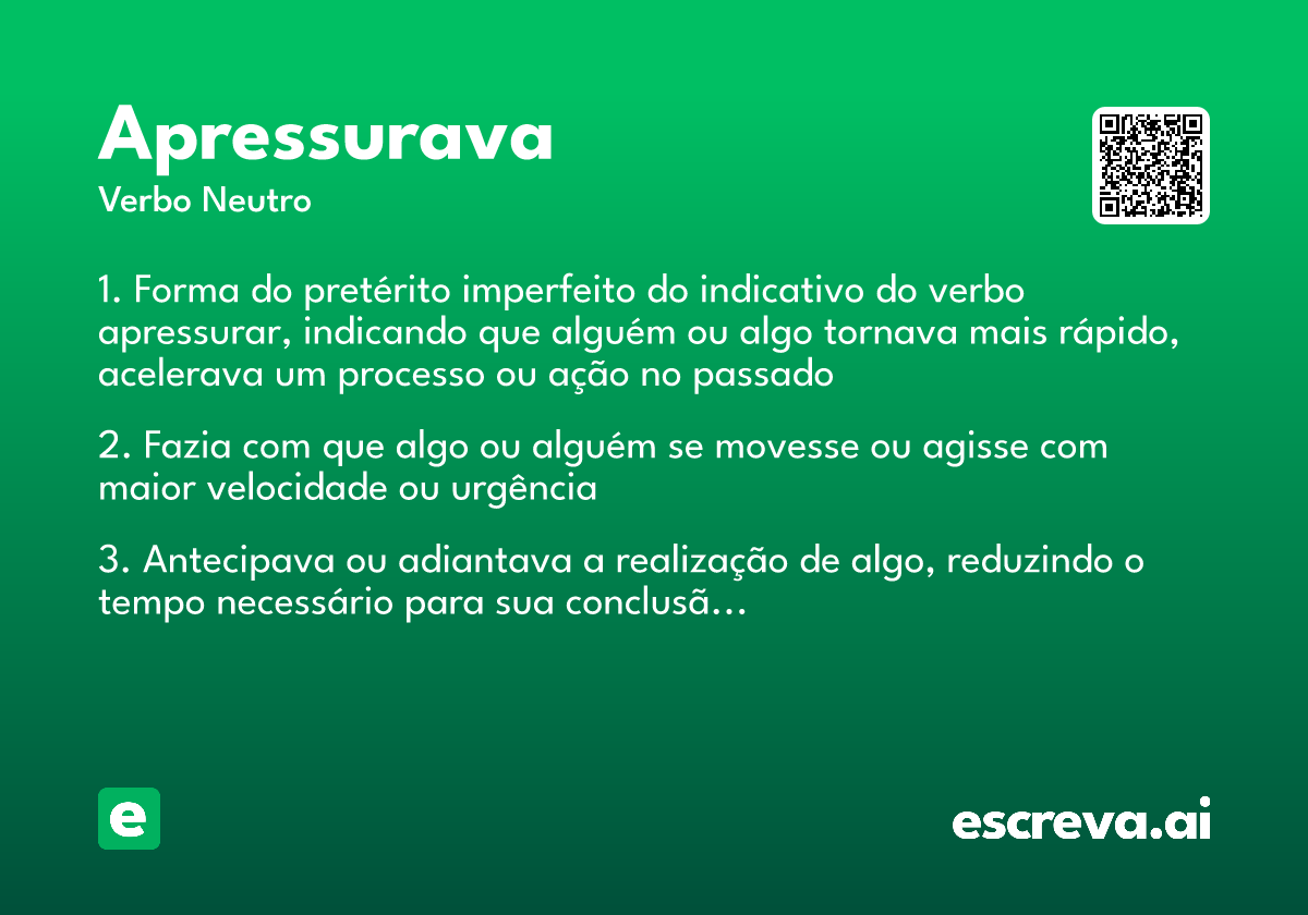 apressurava