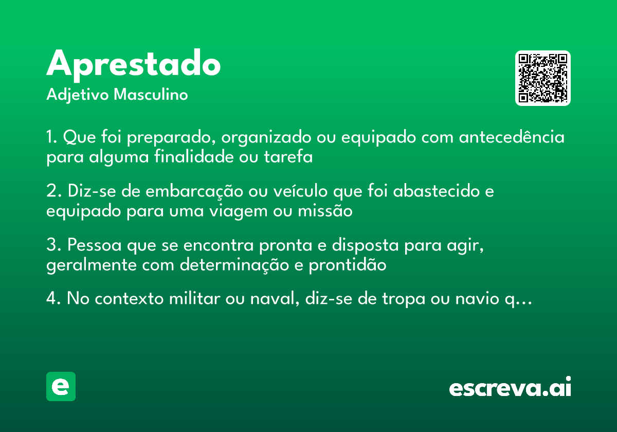aprestado