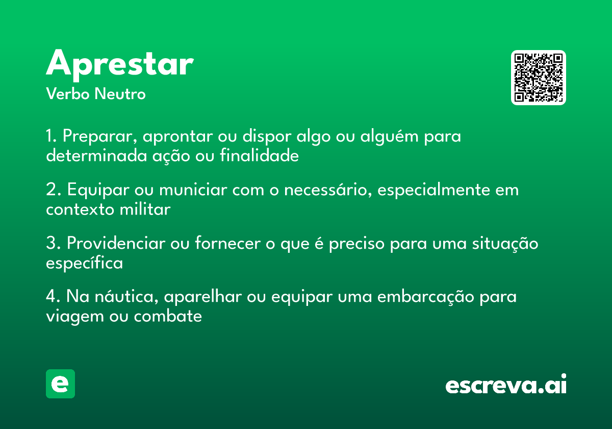 aprestar