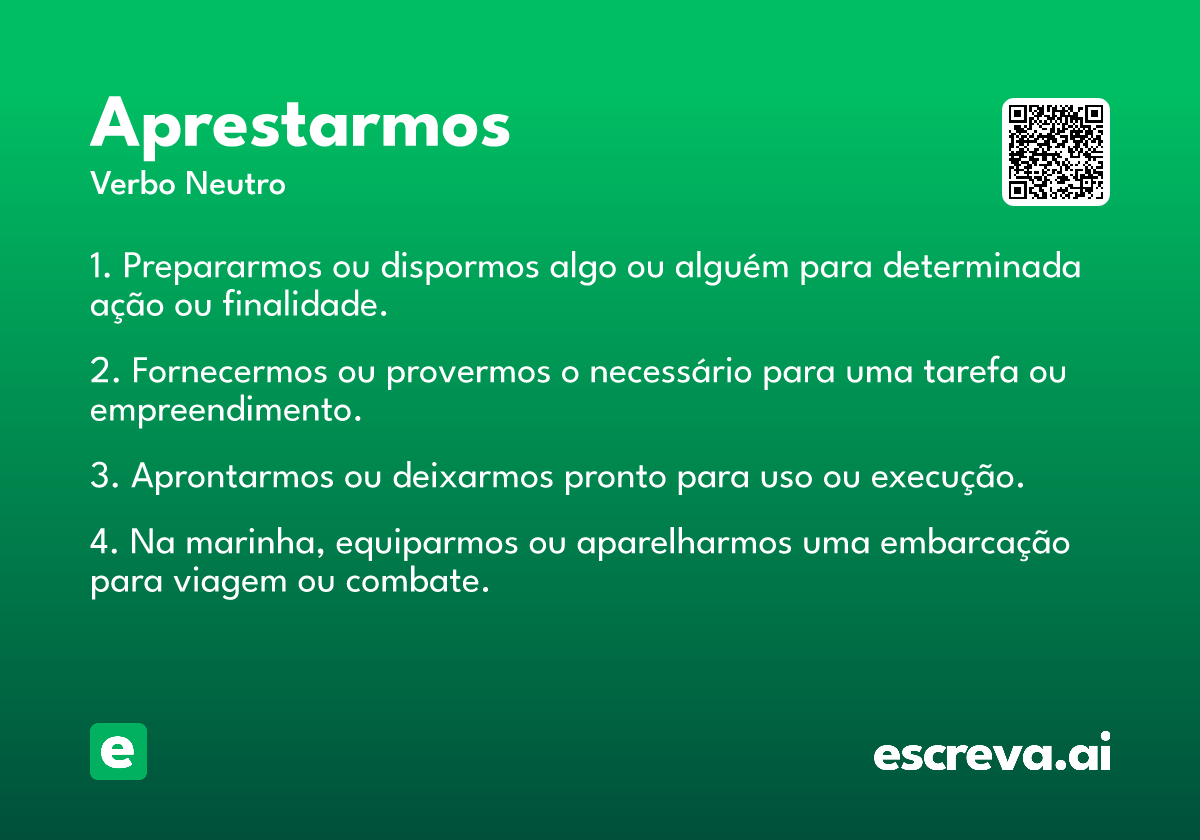 aprestarmos
