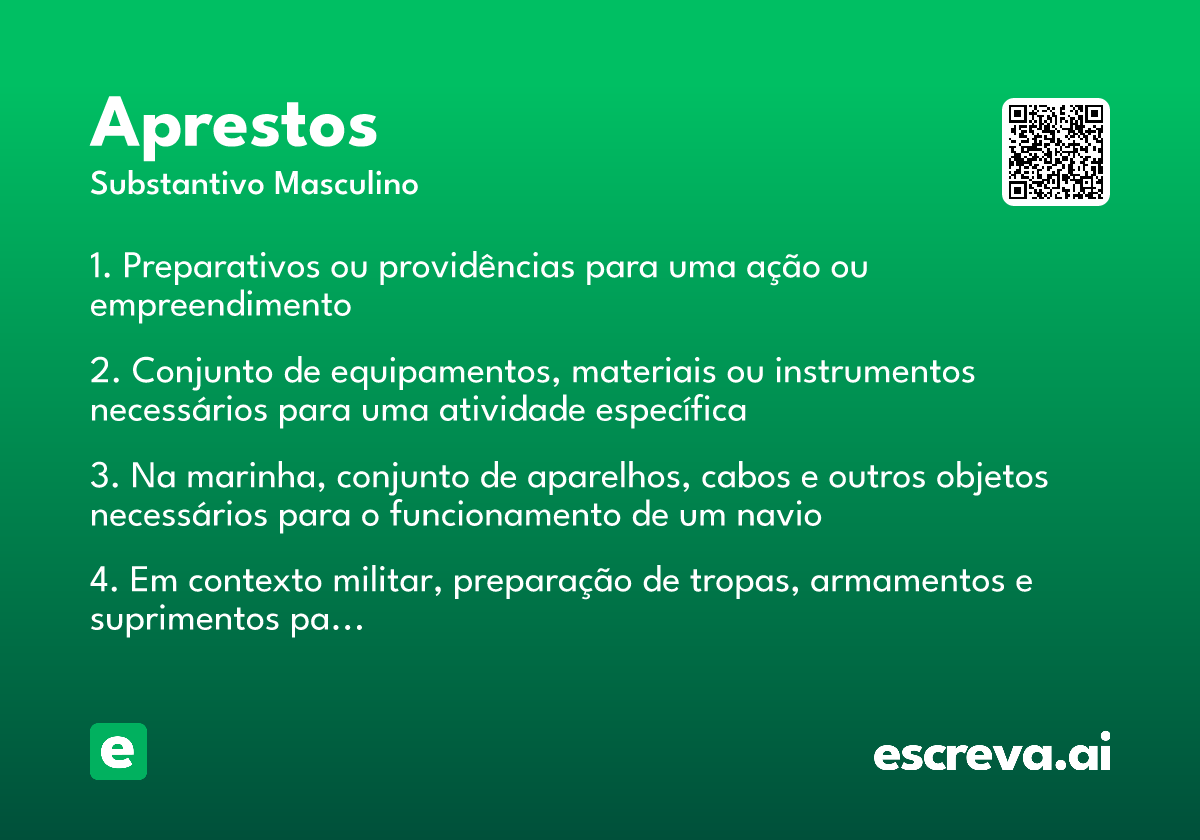 aprestos