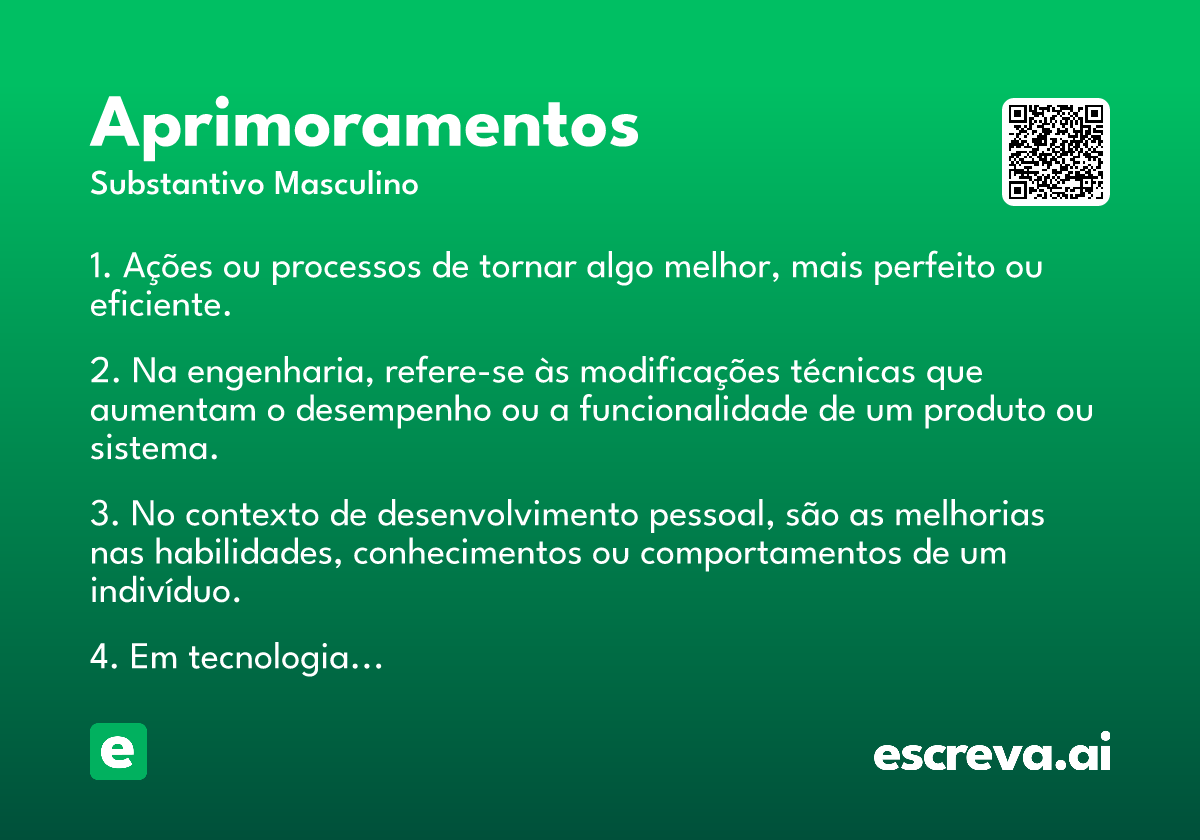 aprimoramentos