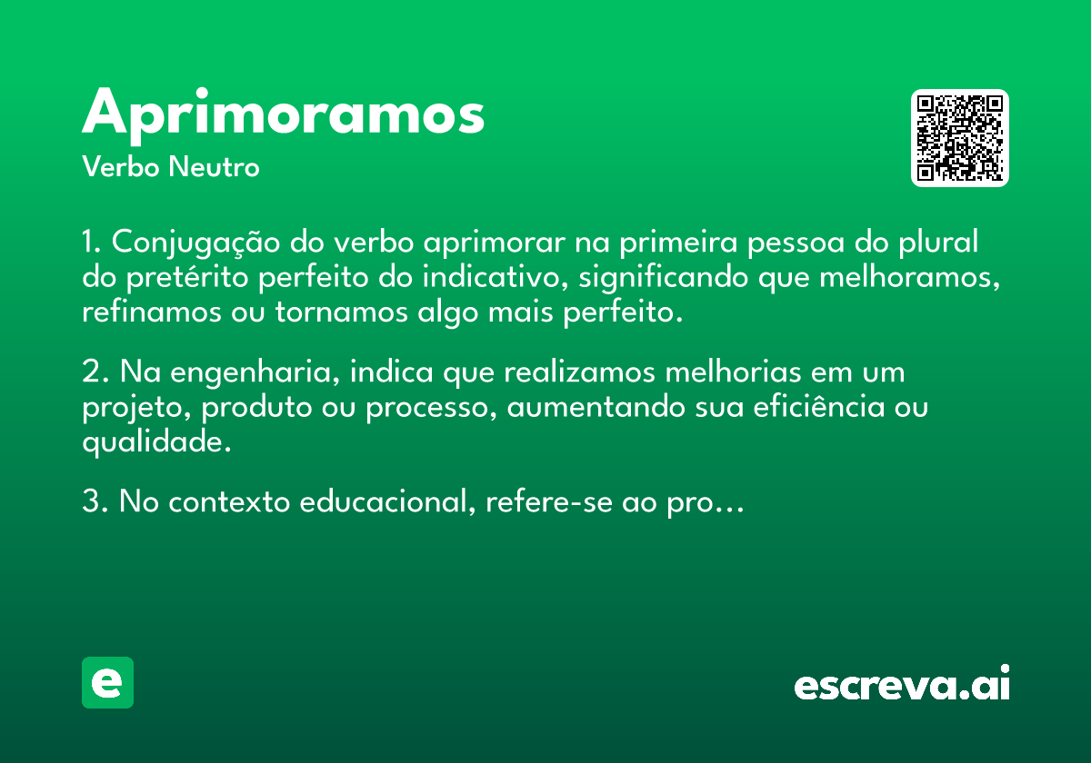 aprimoramos