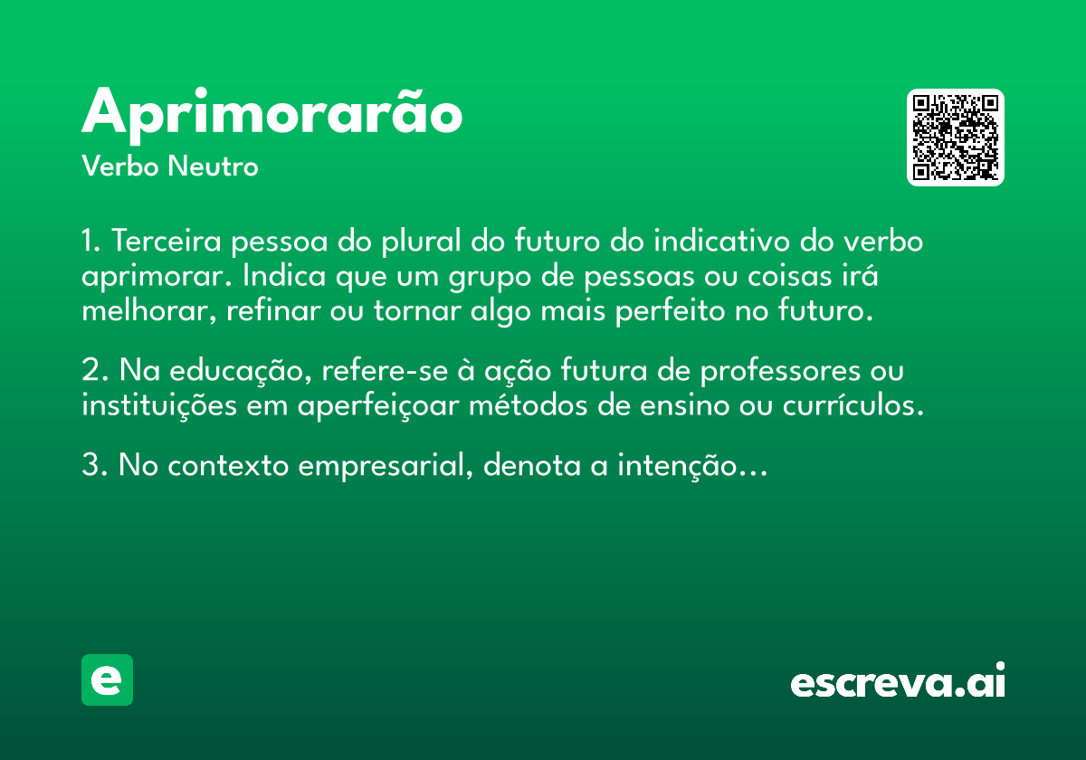 aprimorarão