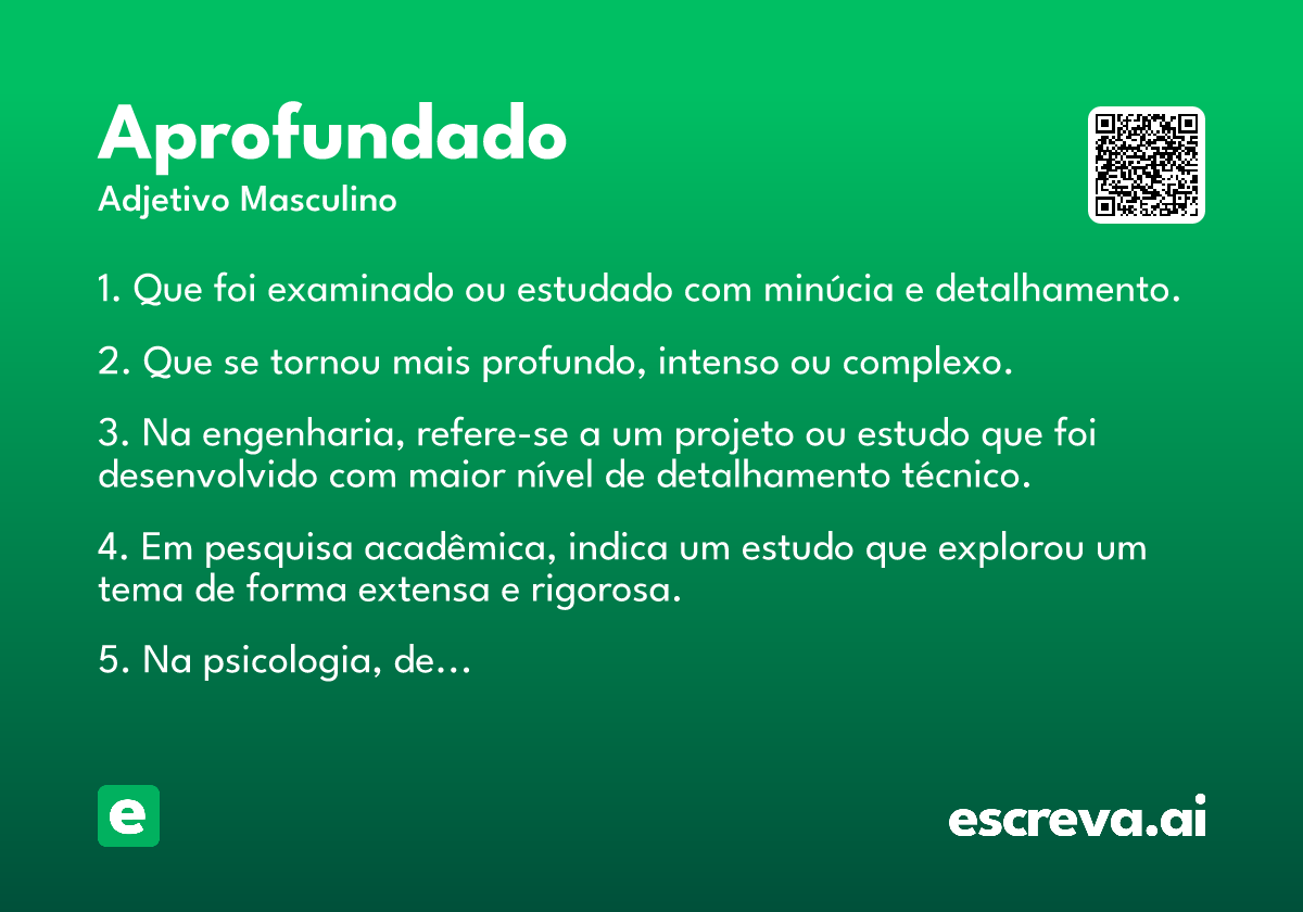 aprofundado