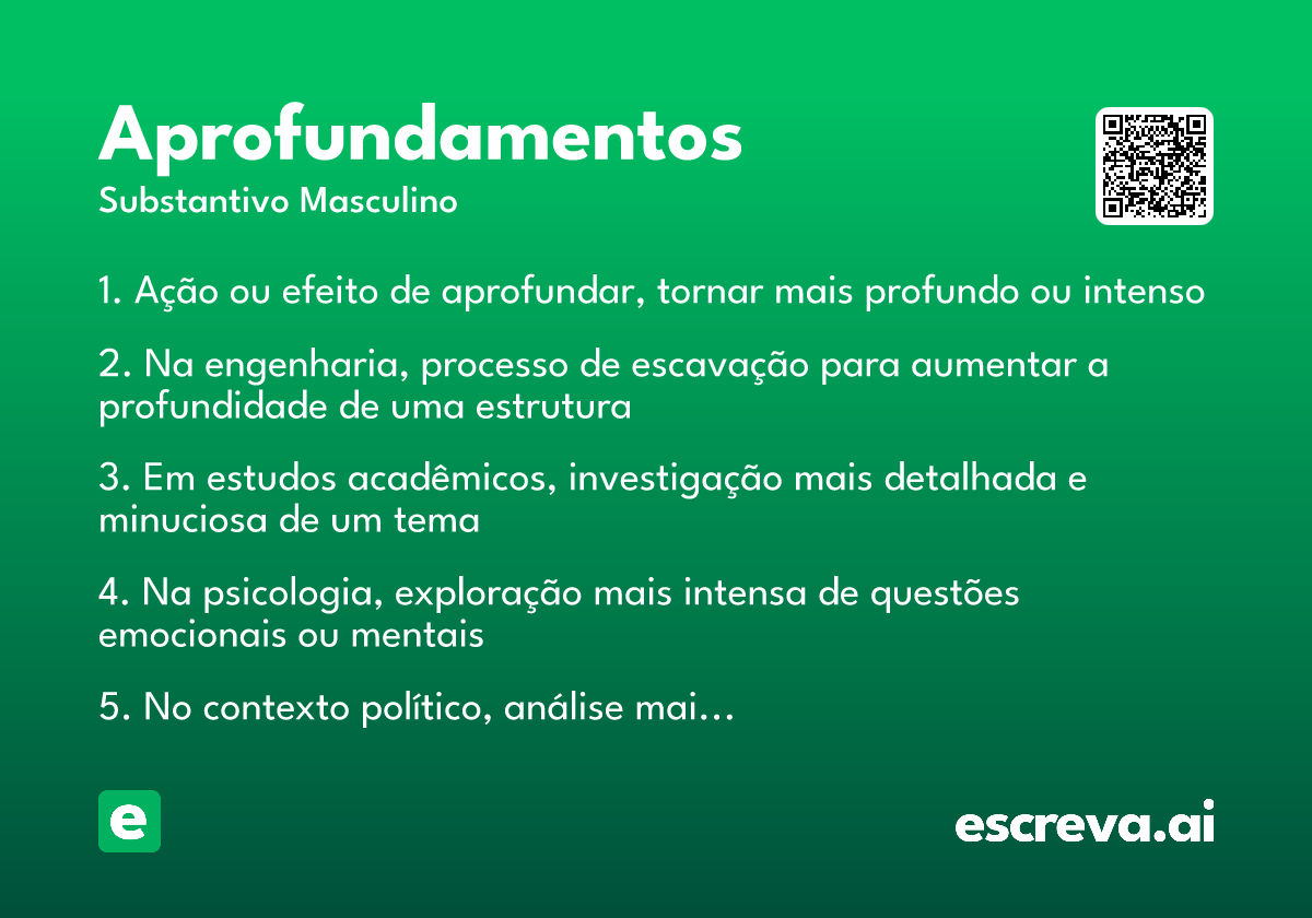 aprofundamentos