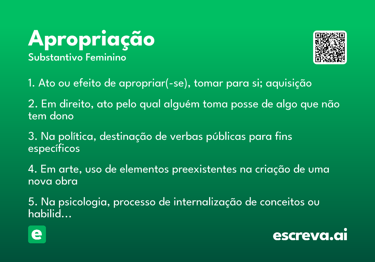 apropriação