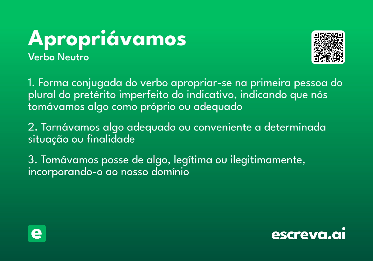 apropriávamos