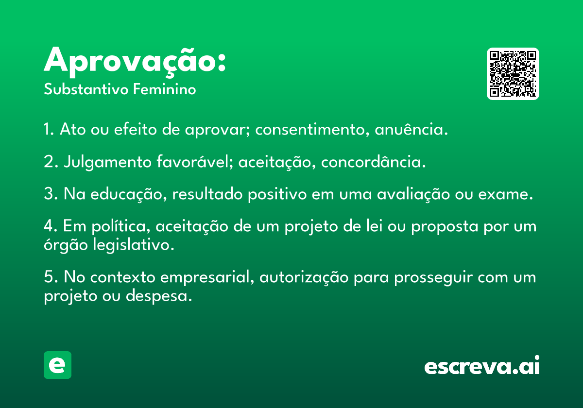 Aprovação: