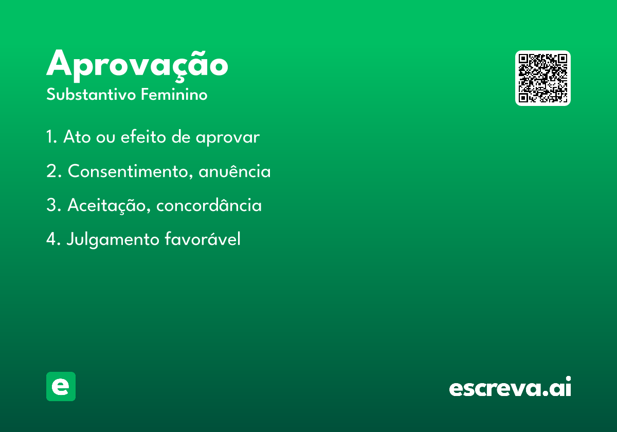 aprovação