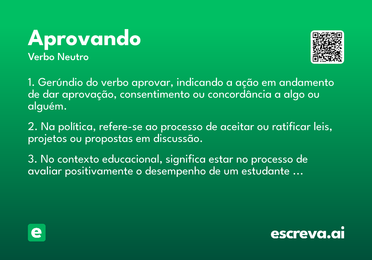aprovando