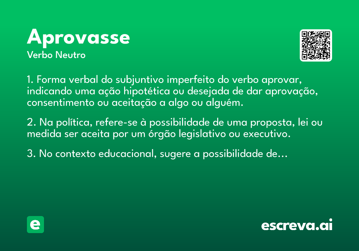 aprovasse