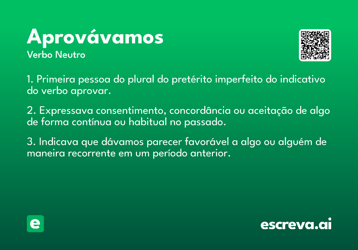 aprovávamos
