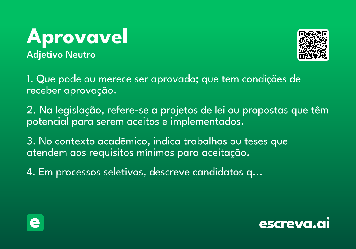 aprovavel