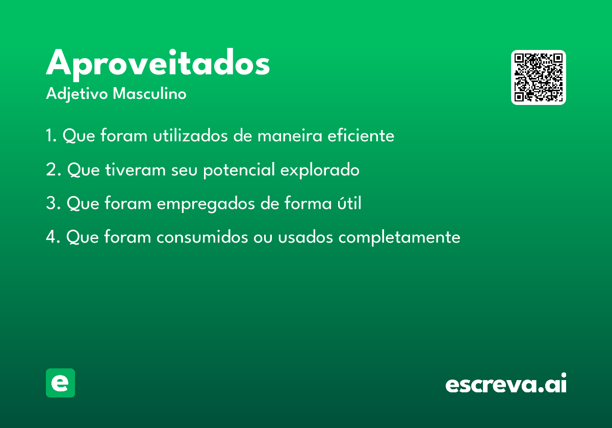 aproveitados