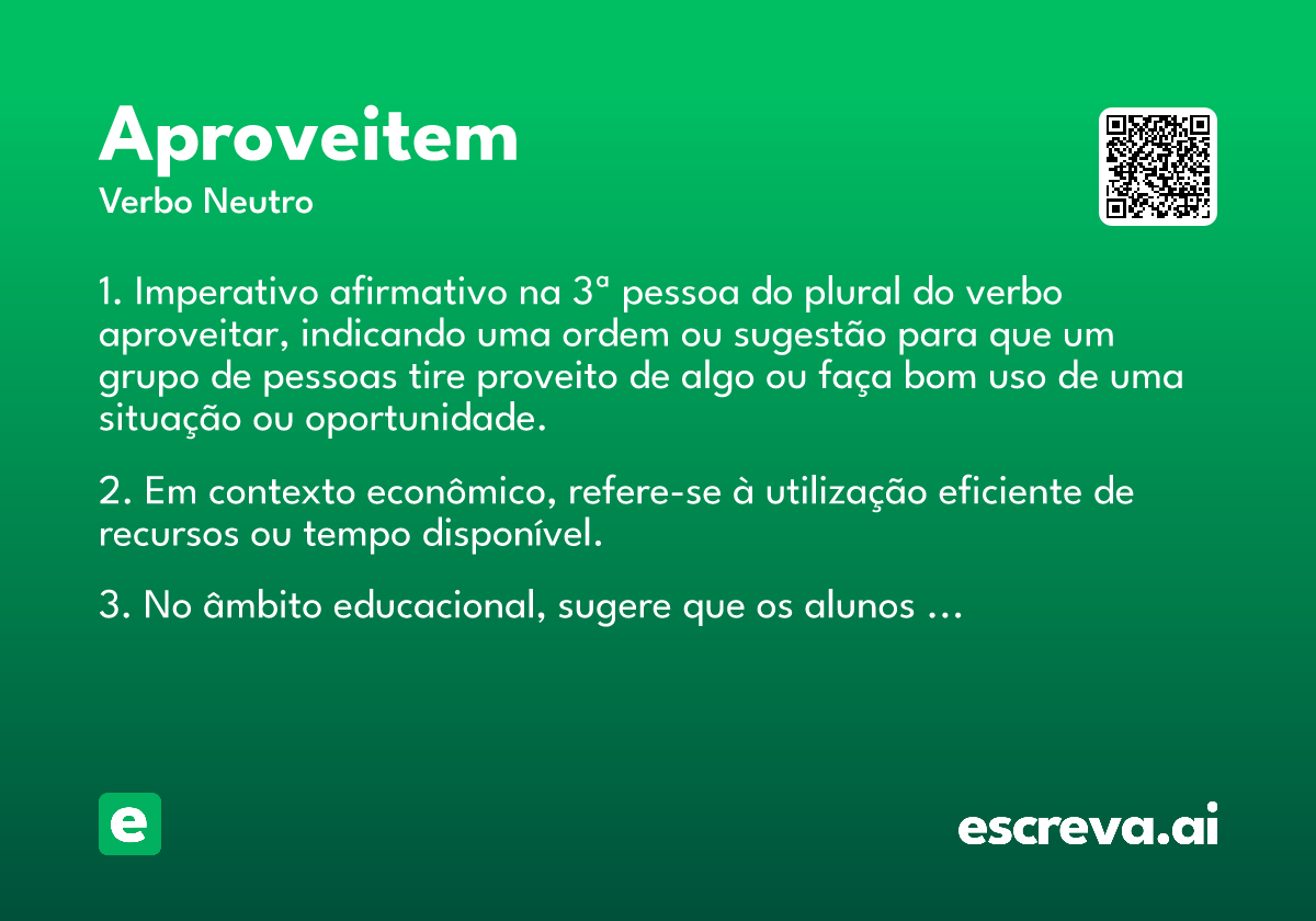 aproveitem
