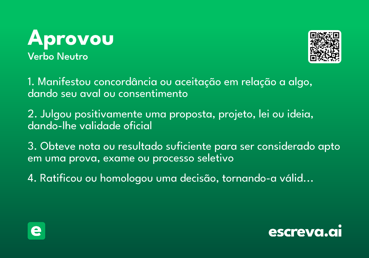 aprovou