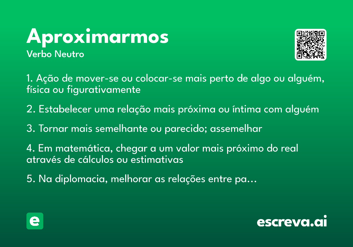 aproximarmos