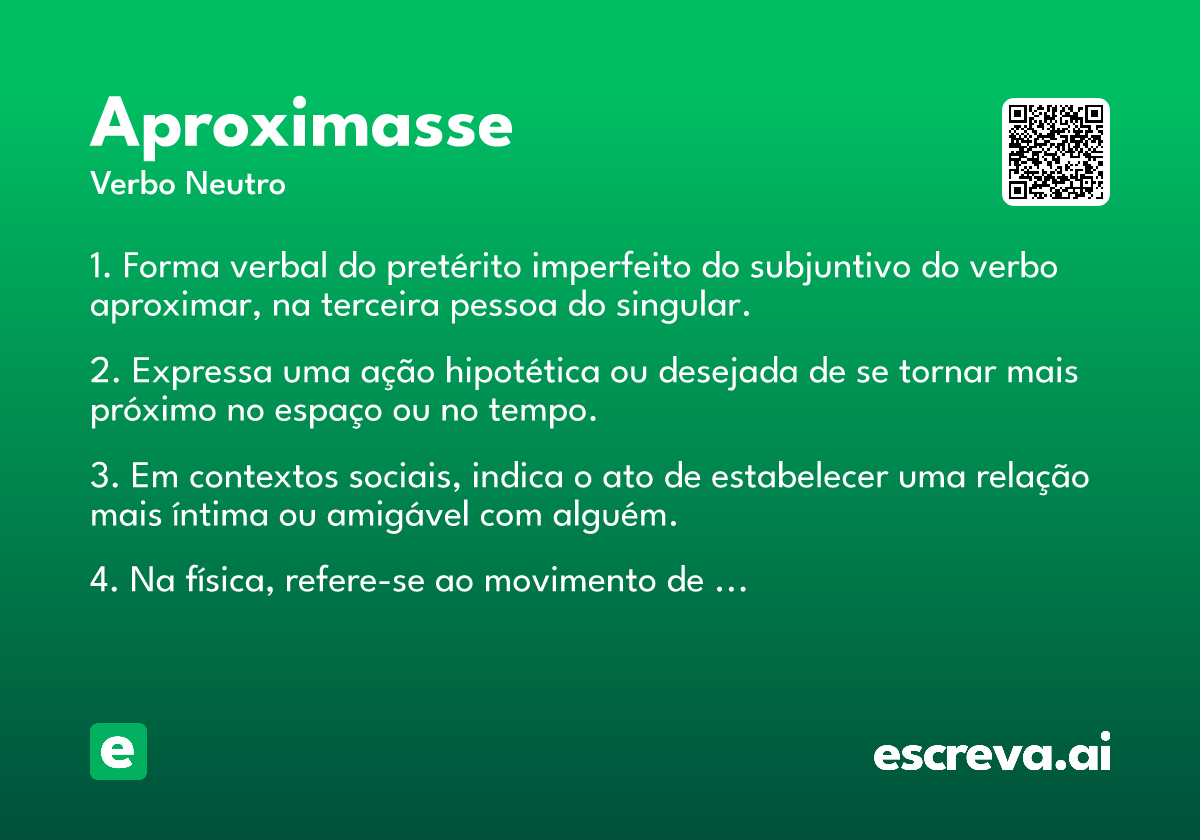 aproximasse