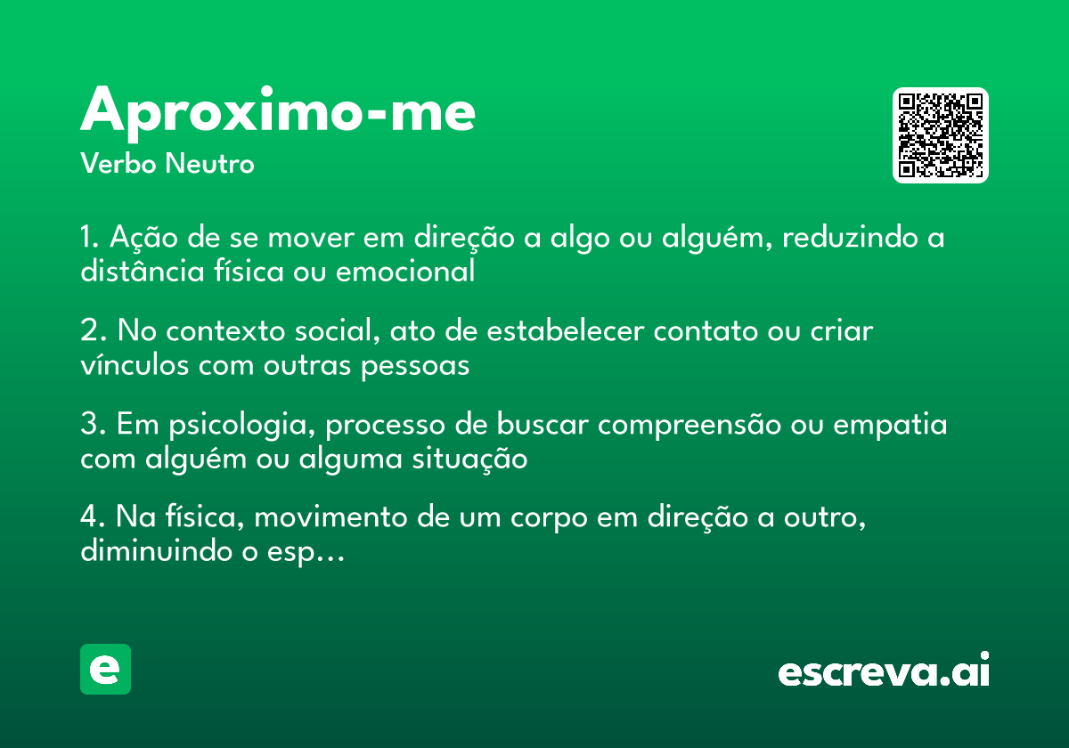 aproximo-me