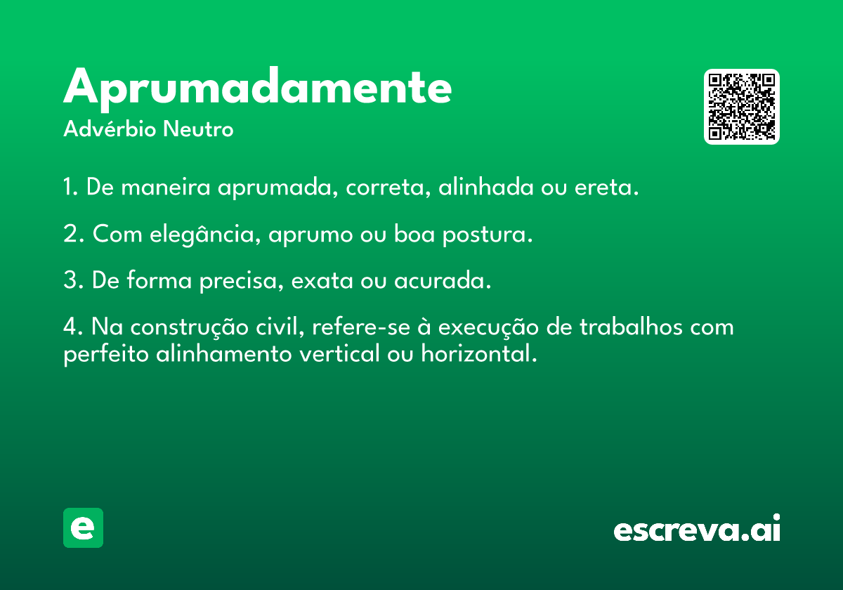 aprumadamente
