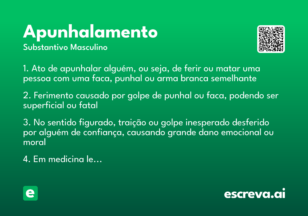 apunhalamento