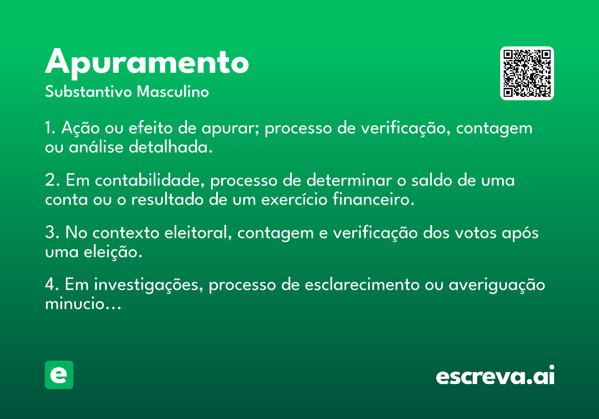 apuramento