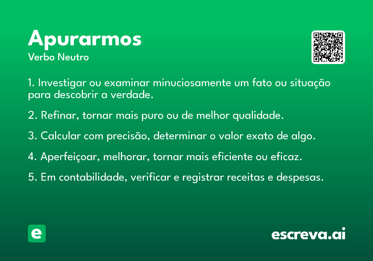 apurarmos