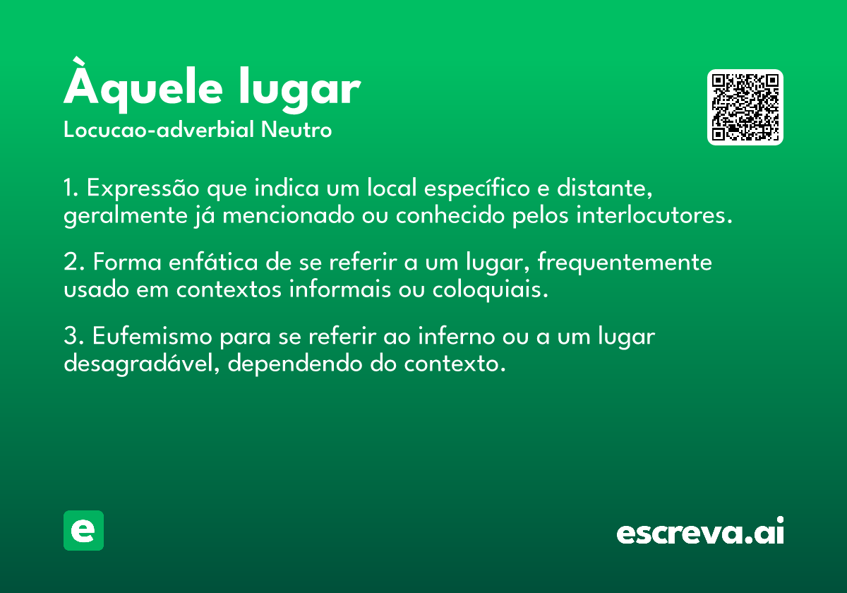 àquele lugar