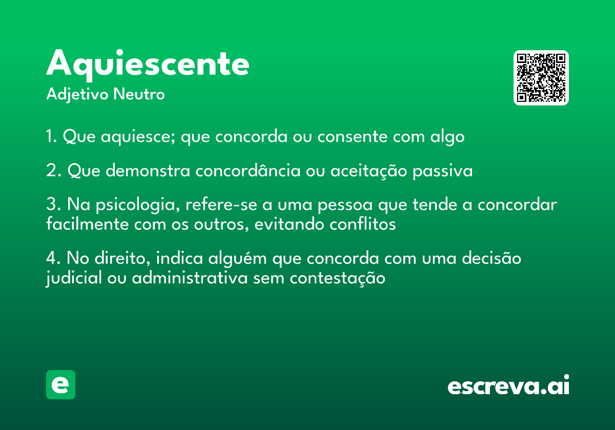 aquiescente