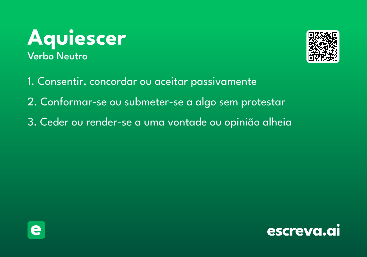 aquiescer