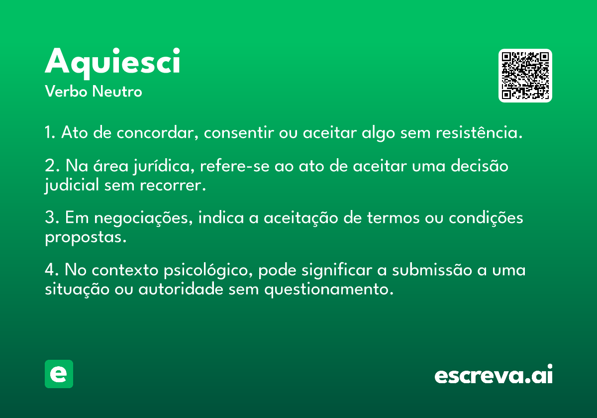aquiesci